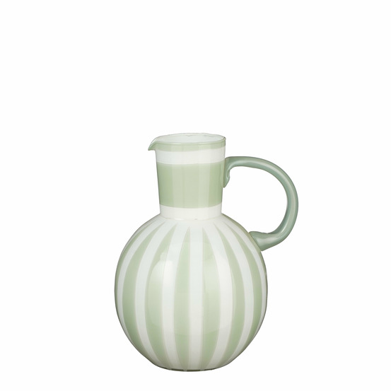 Mica decorations bazaar vase - h21 x ø18 cm - verre - vert clair
