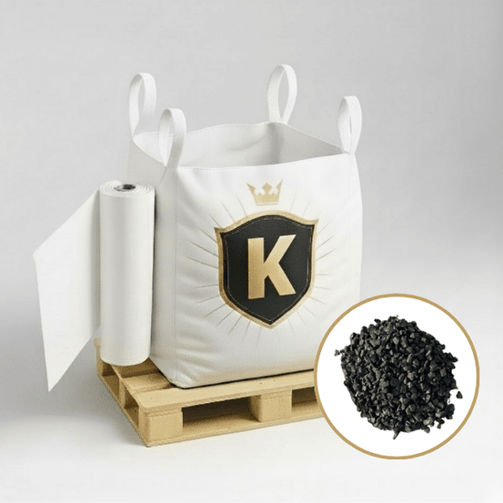 Kit gravillons concassés marbre noir 8/12mm + géotextile = 1 big bag gravillons concassés marbre noir 8/12mm + 1 géotextile 25m2