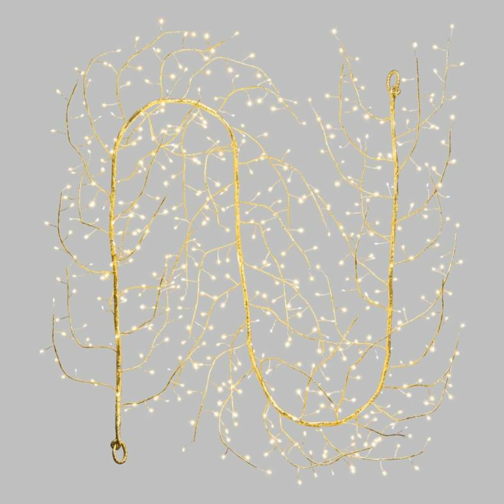 Branche grimpante tilleul champagne 3m 56 rameaux 504 micro-led flash lotti