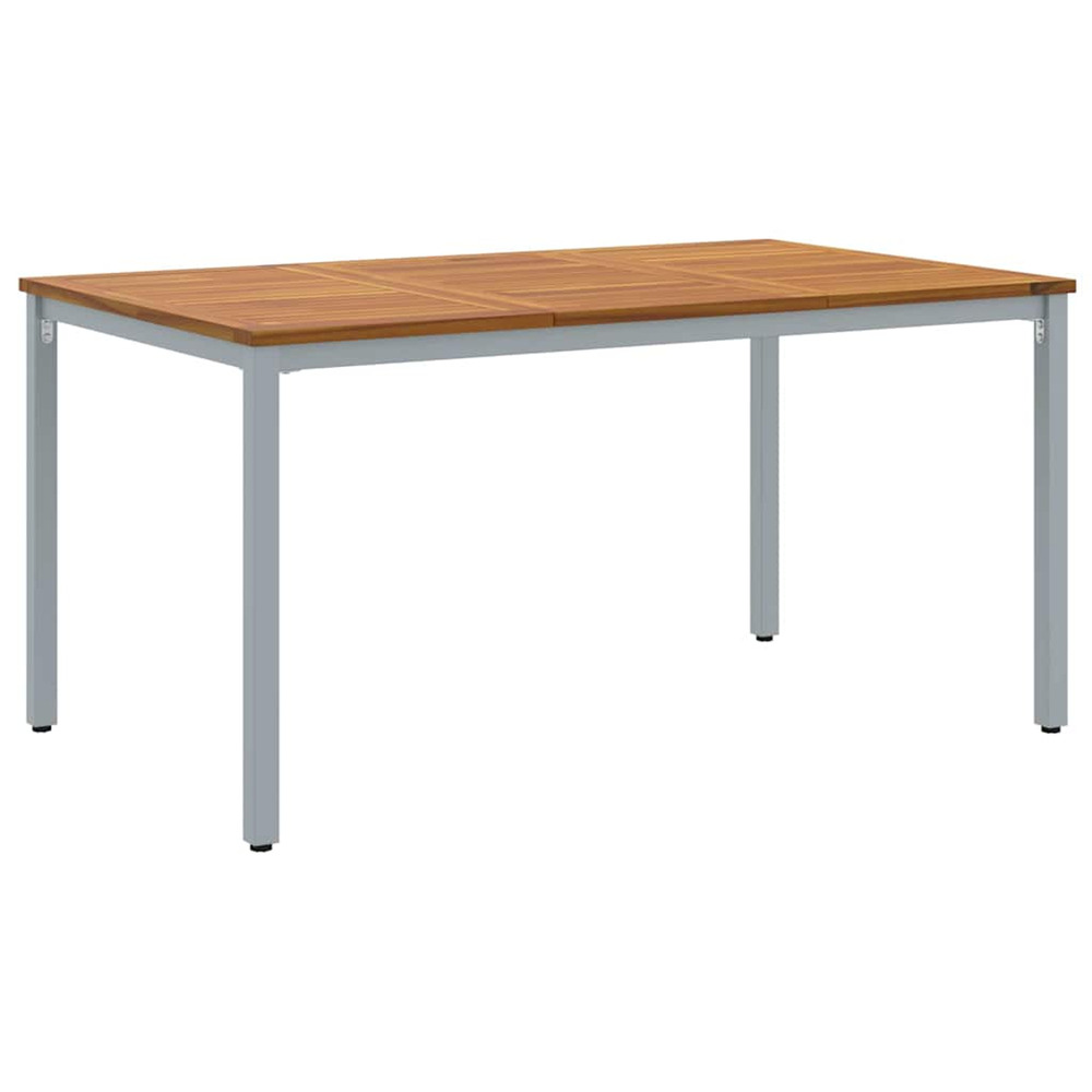 Table de jardin naturel et gris 150 x 90 x 75 cm