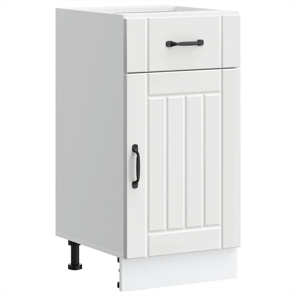 Armoire de cuisine lucca blanc bois d'ingénierie
