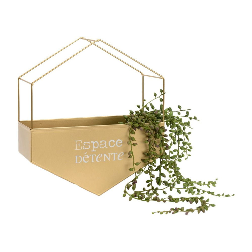 Cache-pot en métal hexagonal espace détente