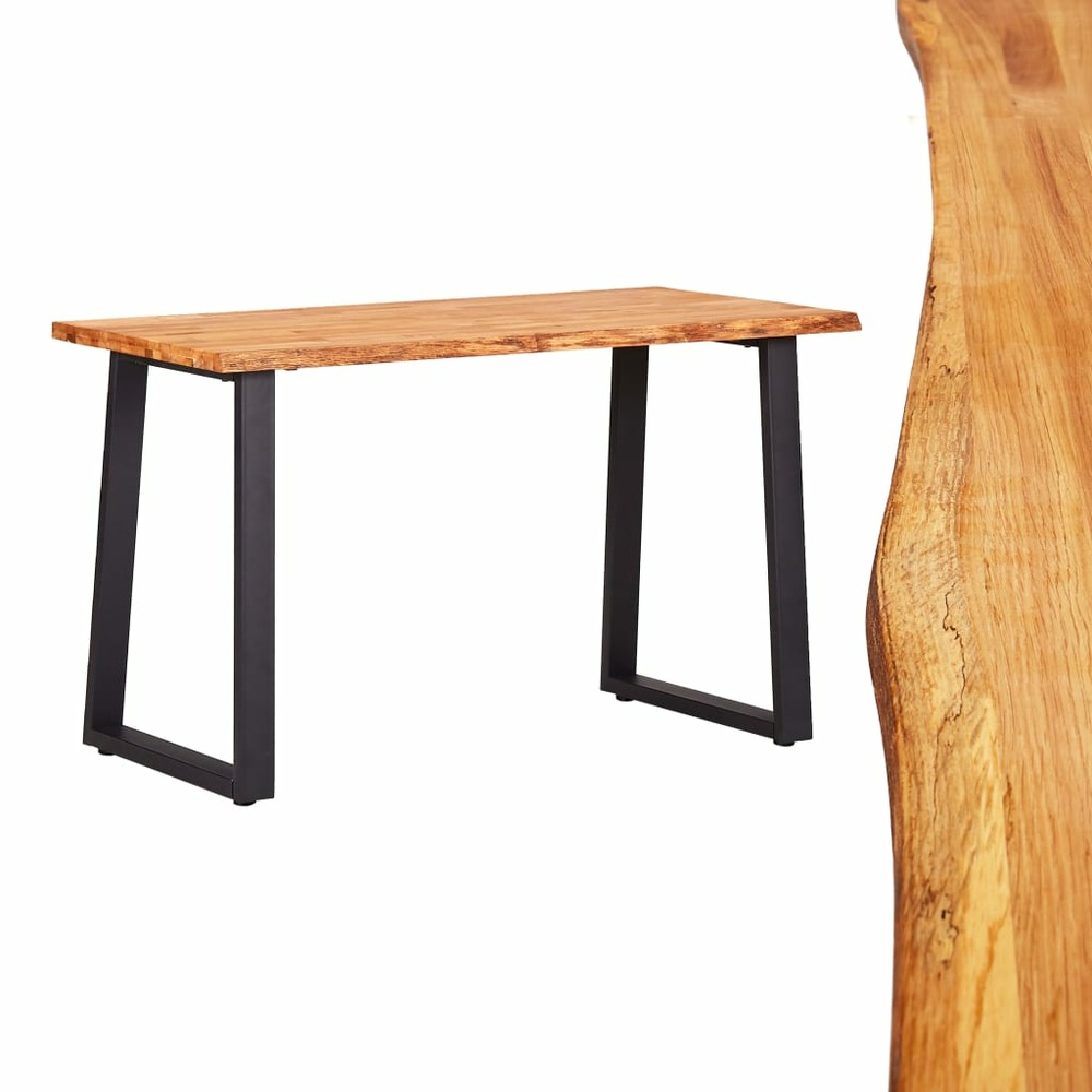 Table de salle à manger naturel 120x65x75 cm bois chêne massif