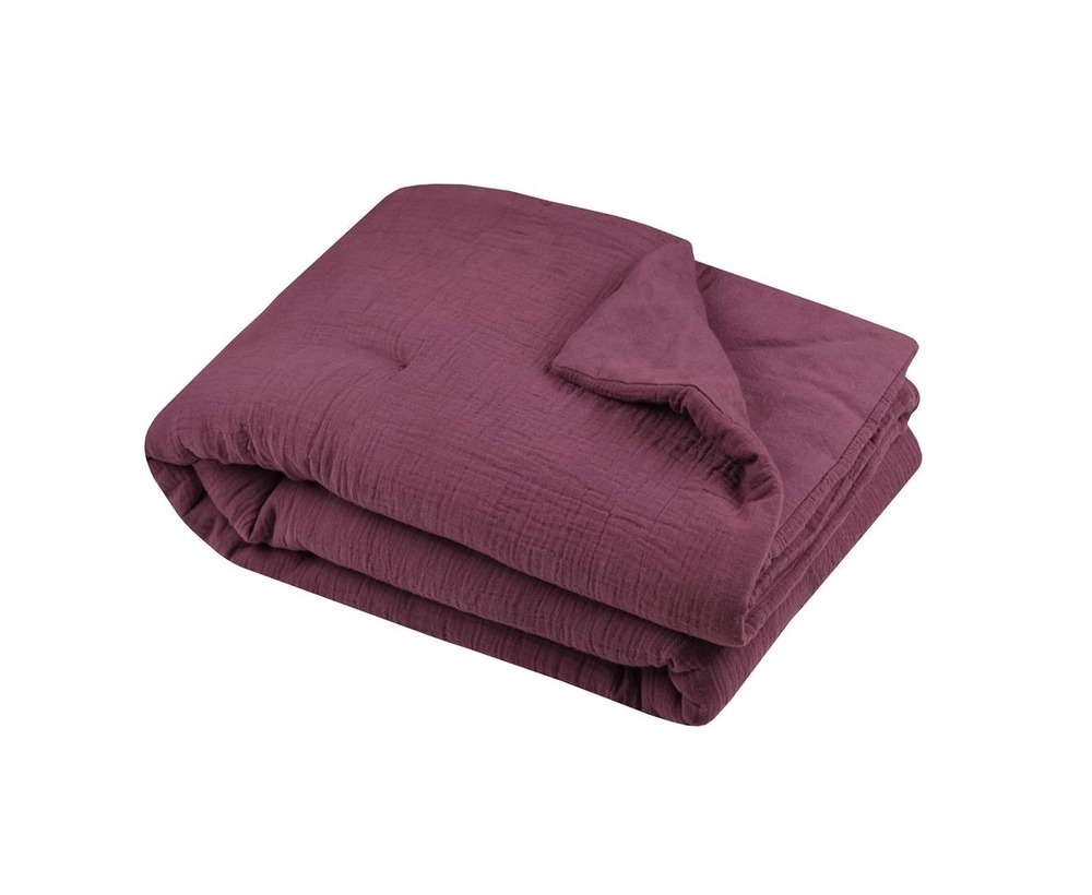 Plaid ou edredon en gaze de coton pop color