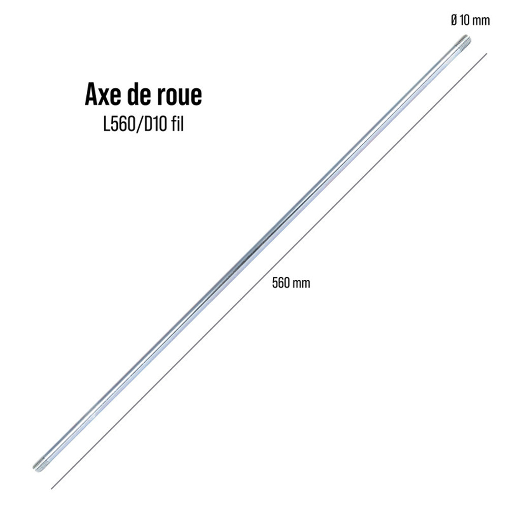 Axe de roue l525 d8 file