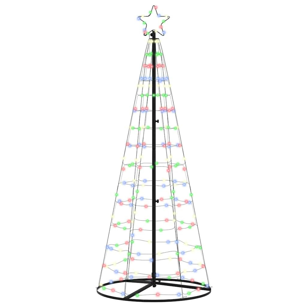 Arbre de noël led avec 390 led multicolore 250 cm fer