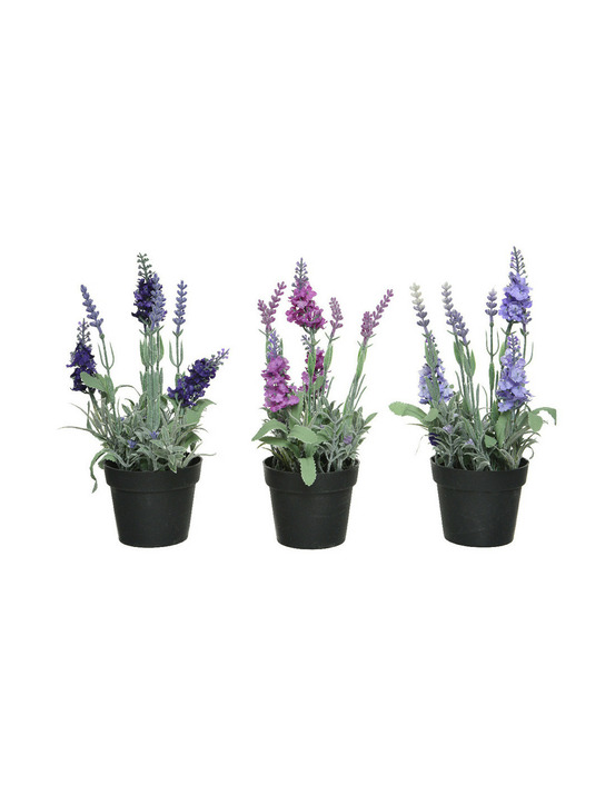 Plante artificielle lavande, plusieurs couleurs ø12x25cm