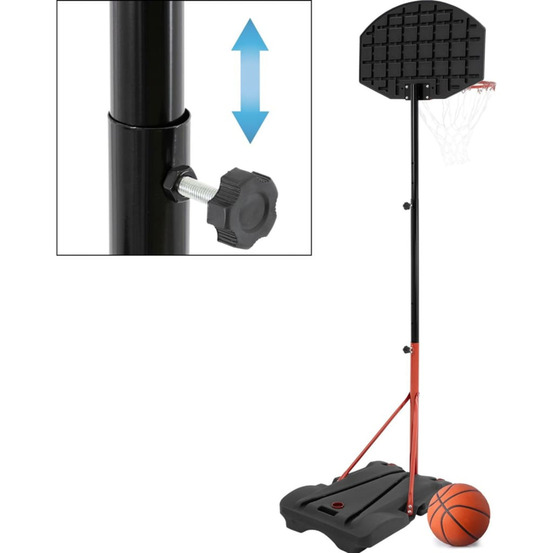 Ensemble de basket portable réglable en hauteur