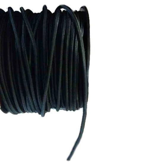 Corde élastique 6 mm noire, 5 mètres, sandow pour bâche