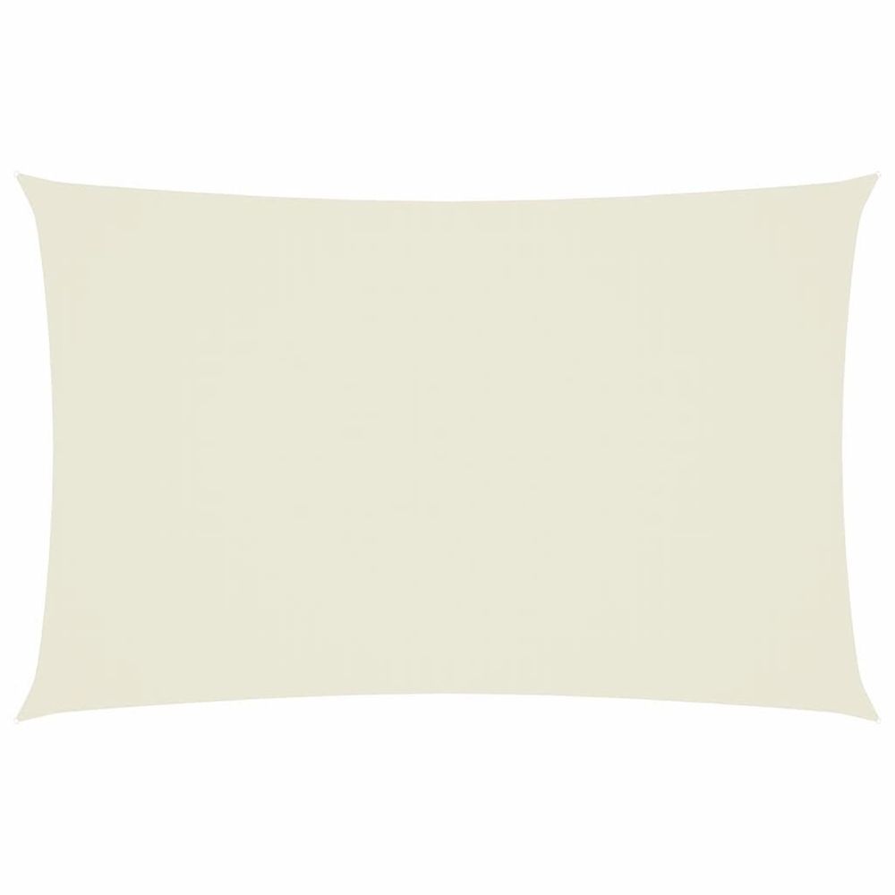 Voile de parasol tissu oxford rectangulaire 2x4,5 m crème