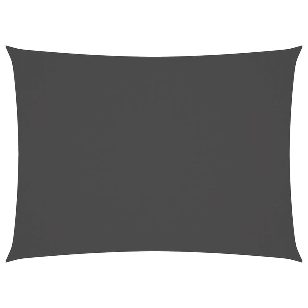 Voile de parasol tissu oxford rectangulaire 2x3,5 m anthracite