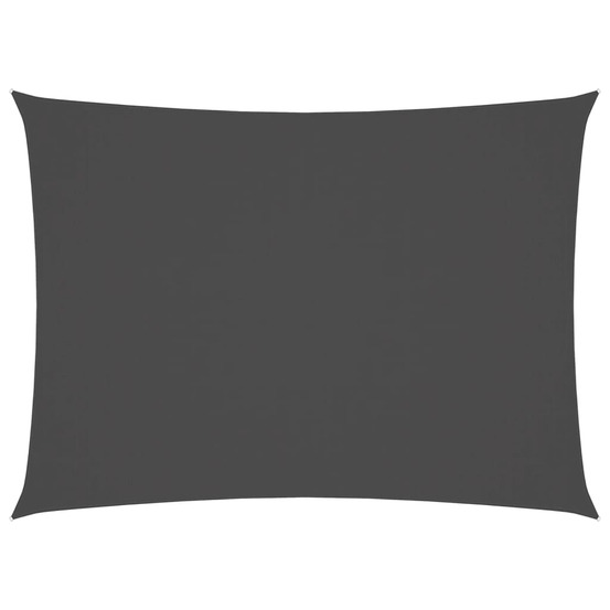 Voile de parasol tissu oxford rectangulaire 2x3,5 m anthracite