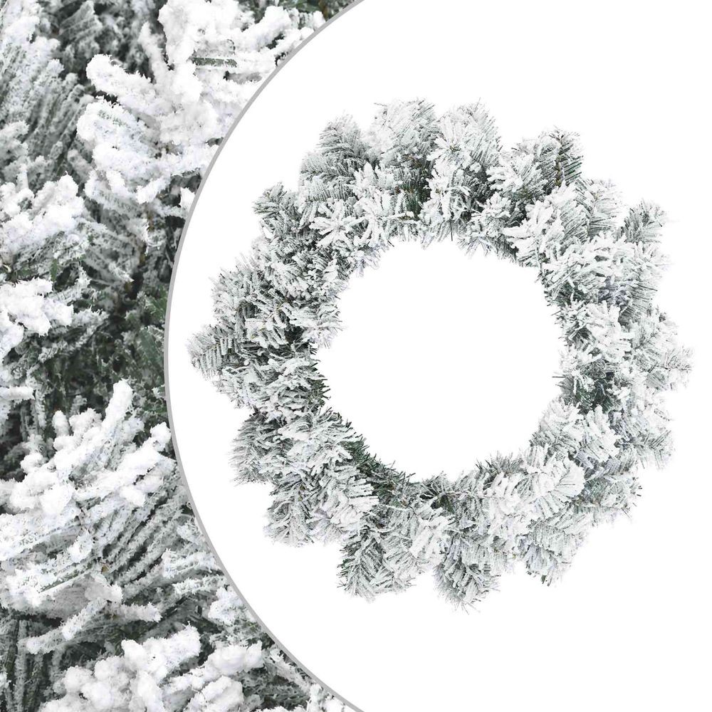 Couronne de noël blanc ø 30 cm pvc