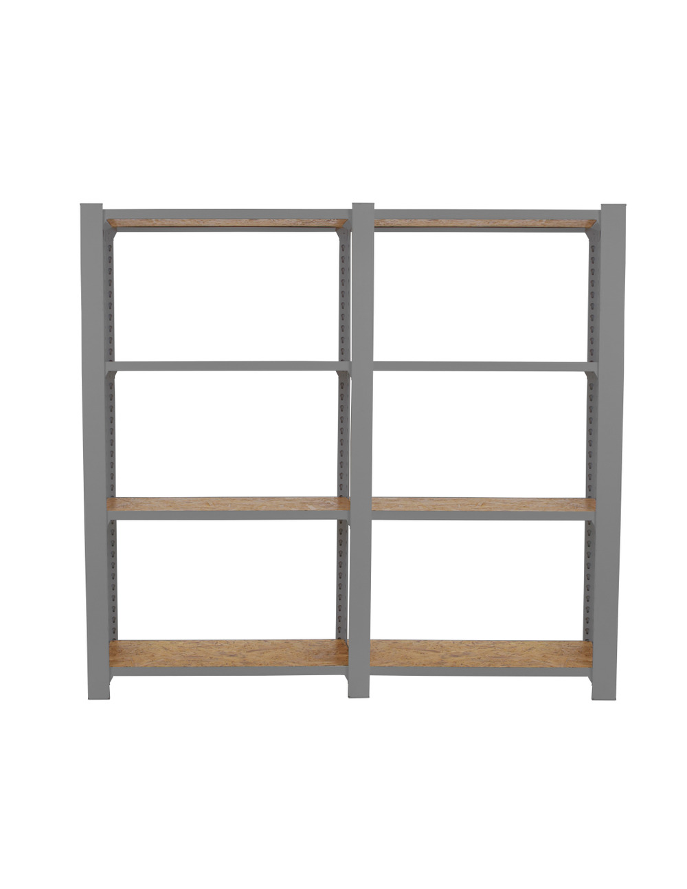 Etagère légère sans vis officlick 4/300 wood 1600 gris/osb + plaques 1500 gris/osb 1500x1600x300 - simonrack