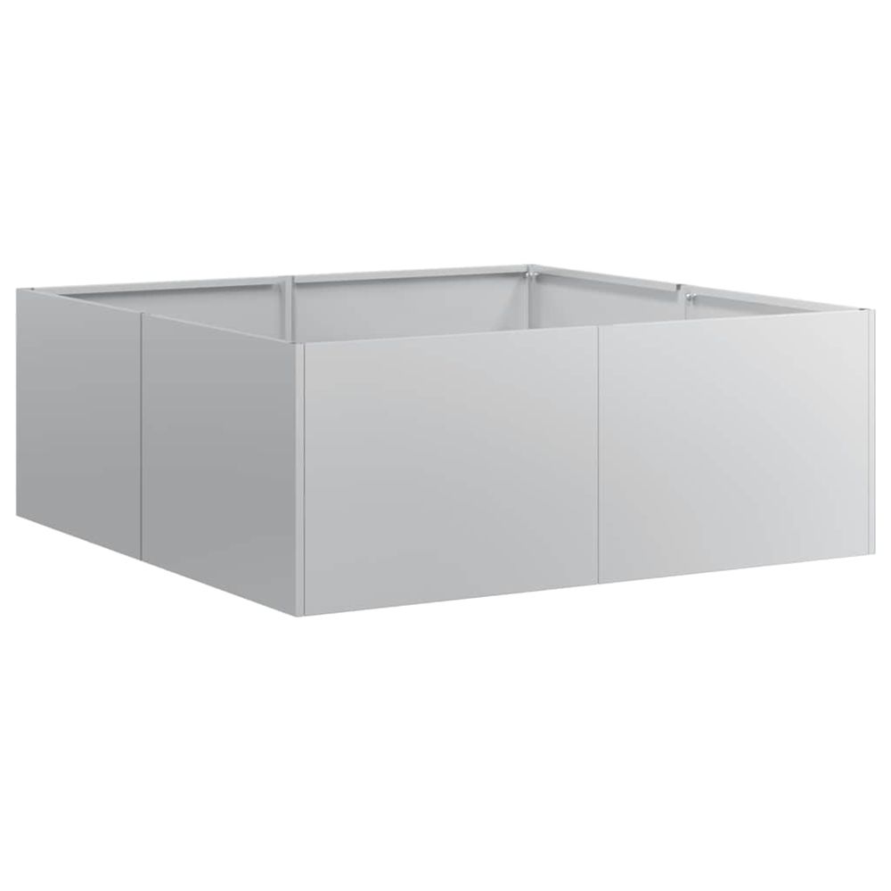 Jardinière d'extérieur 80x80x30 cm acier galvanisé