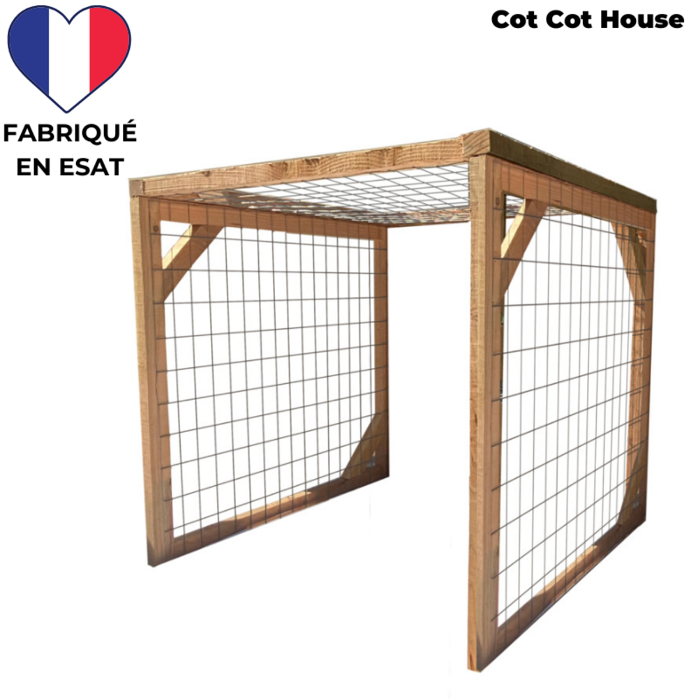 Extension de volière pour poulailler