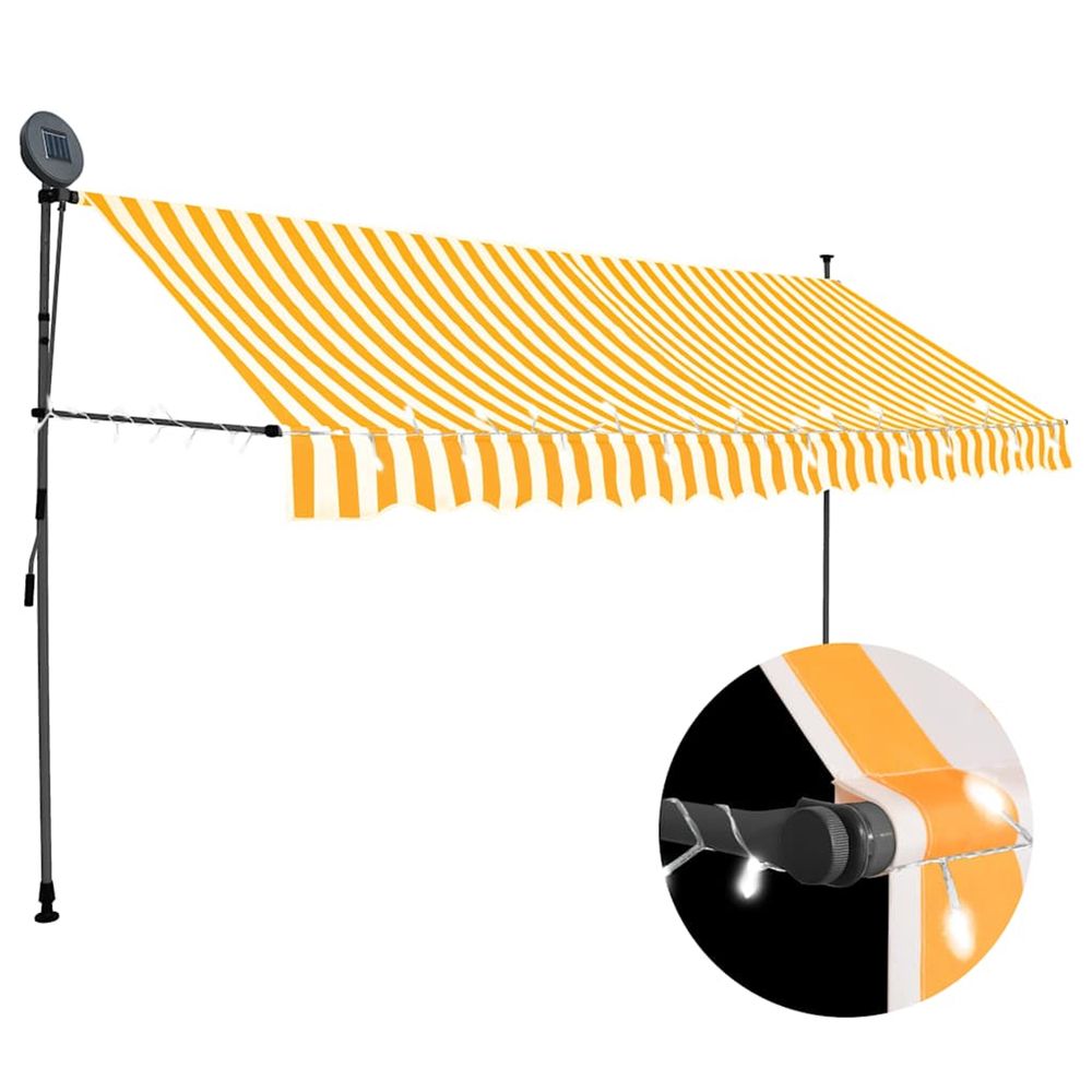 Store manuel rÃ©tractable avec LED 400