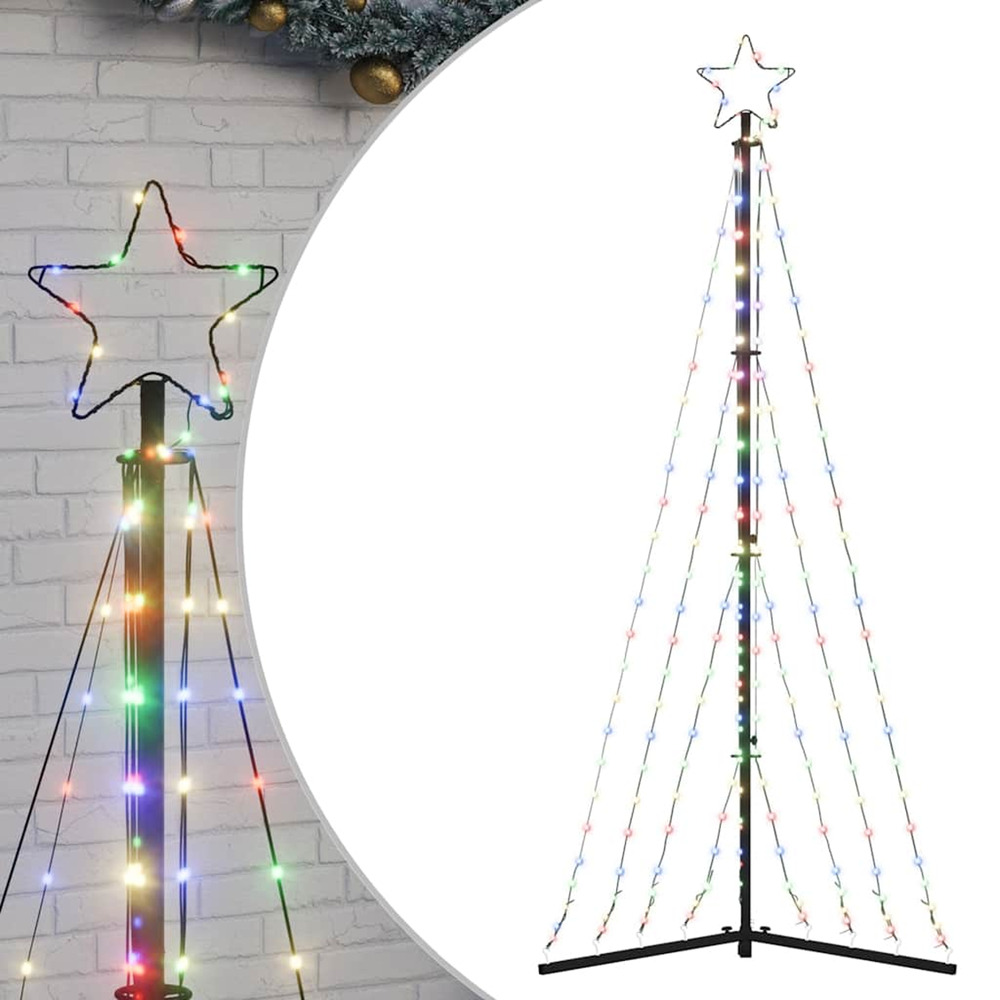 Sapin de noël à led 339 led colorées 187 cm