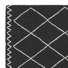 Tapis rectangle Saoura noir - 60x110 cm