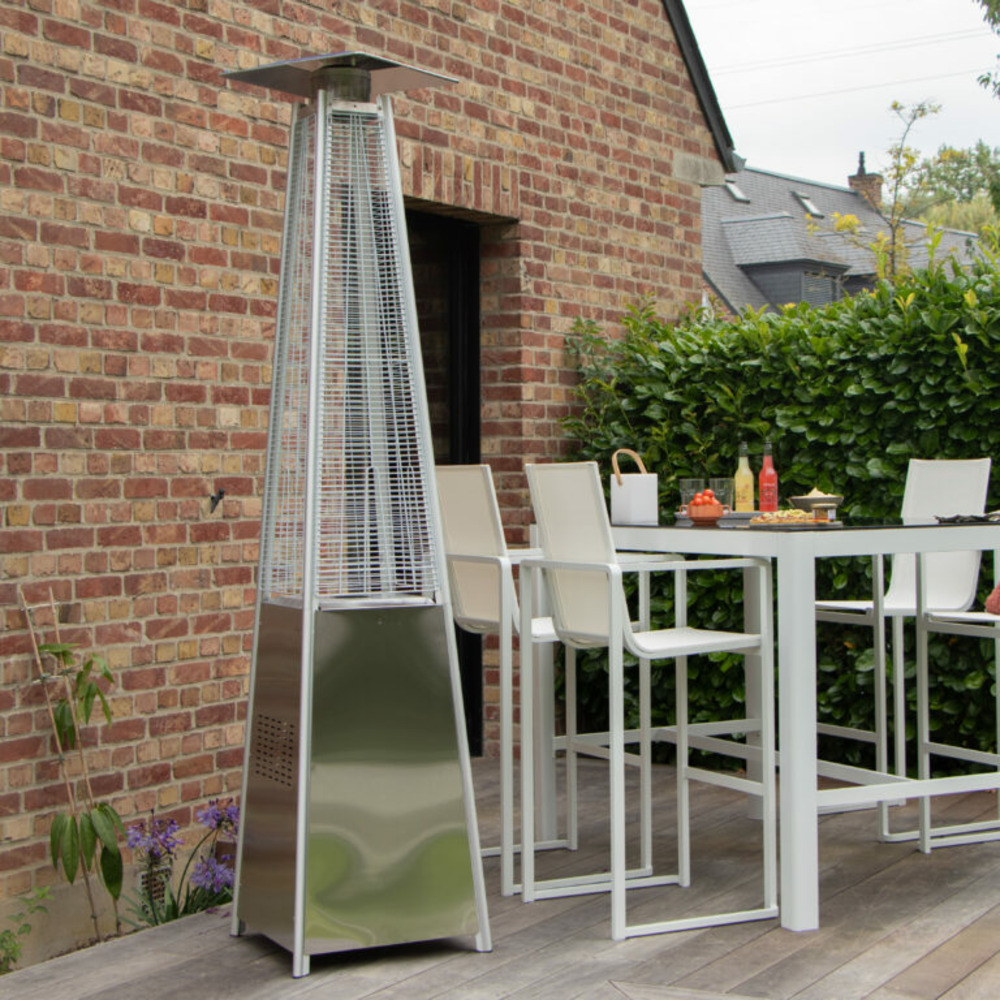 Chauffe terrasse hexagonal inox astra