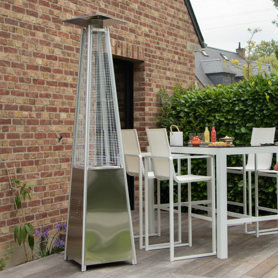Chauffe terrasse hexagonal inox astra