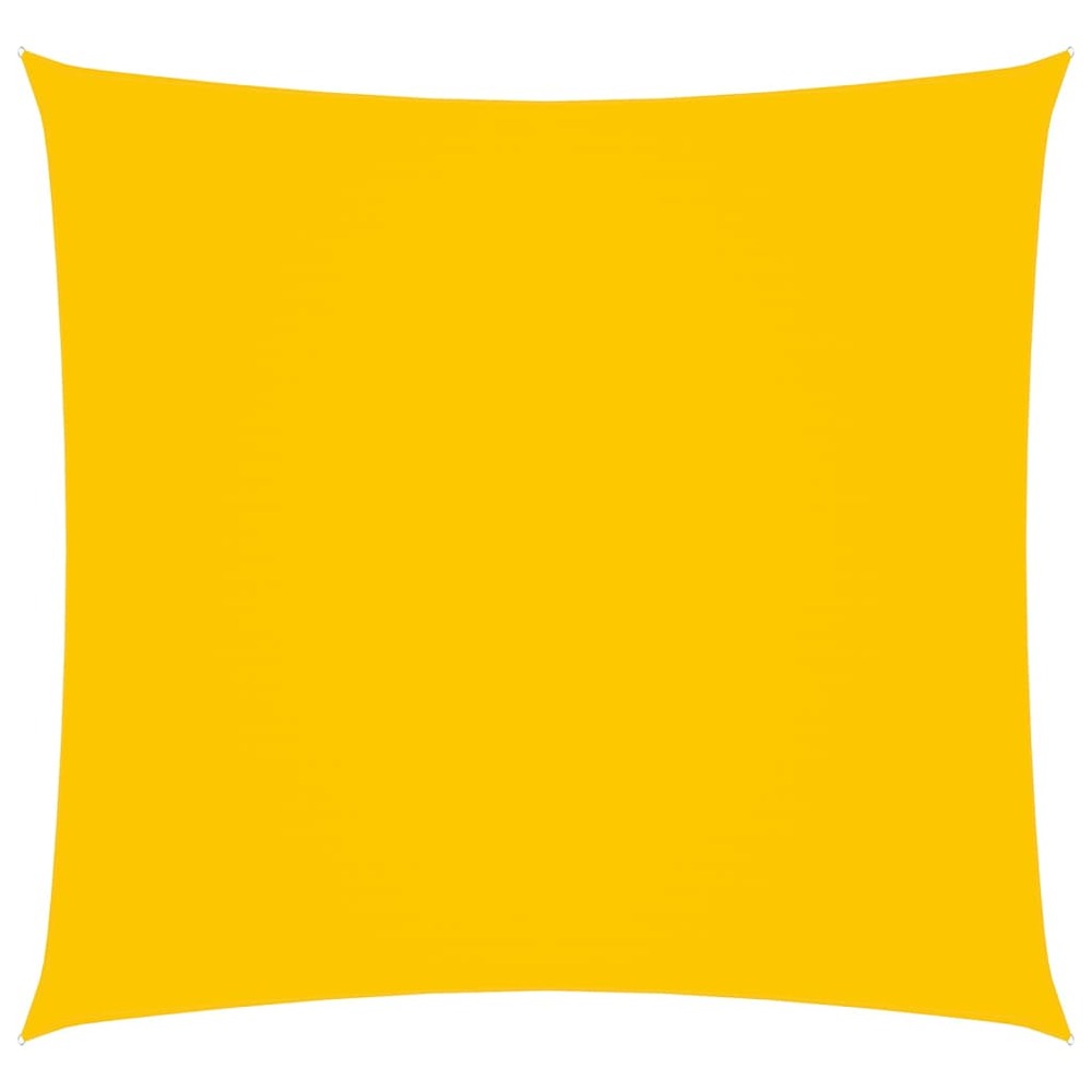 Voile toile d'ombrage parasol tissu oxford carré 4,5 x 4,5 m jaune