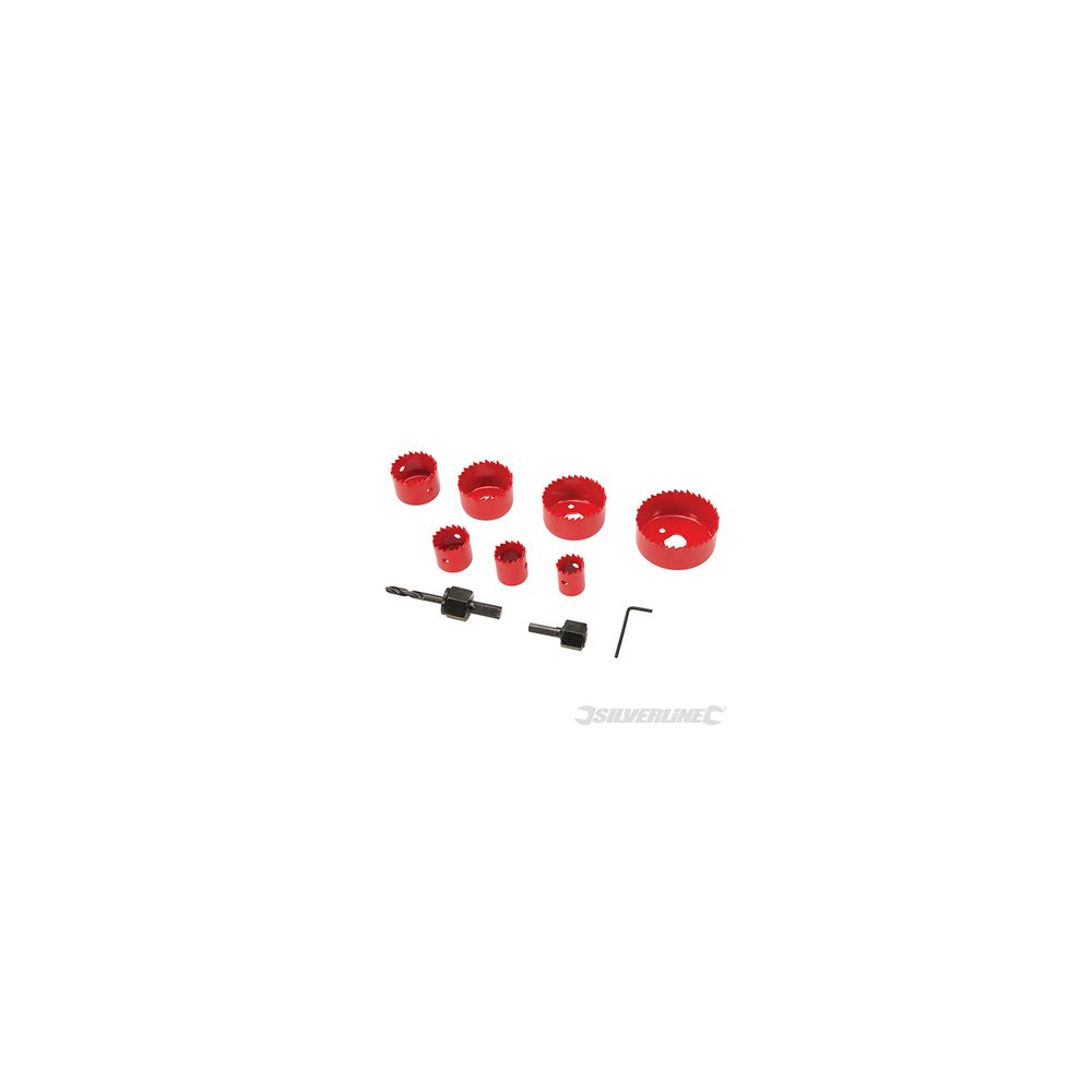 Silverline - scies-cloches, 11 pcs - ø 21 - 64 mm