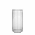 Mica decorations vase frosted - 19x19x40 cm - verre - transparent