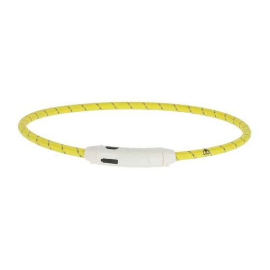 Collier led - kerbl - maxi safe - jaune - 65 cm x 10 mm