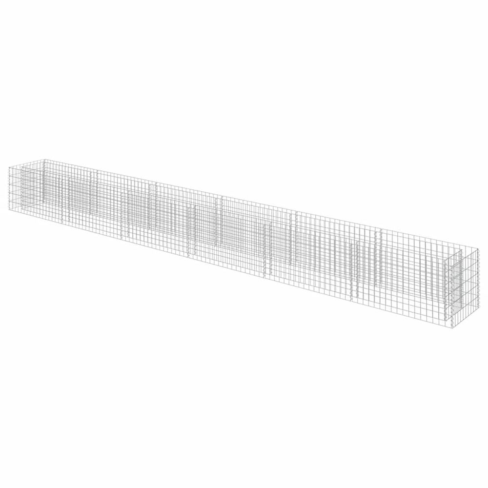 Lit surélevé à gabion acier galvanisé 540x50x50 cm