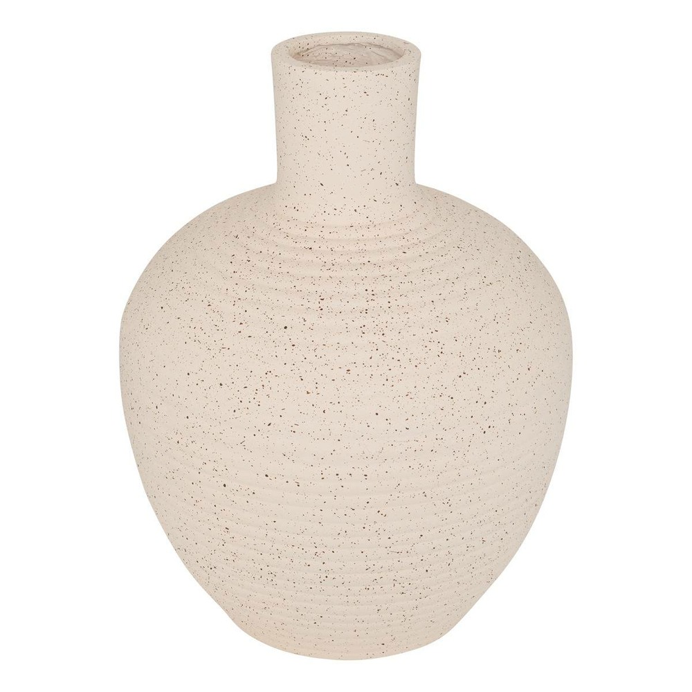Vase ted boule 26x26x33 cm blanc