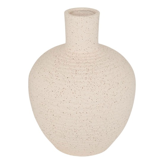 Vase ted boule 26x26x33 cm blanc