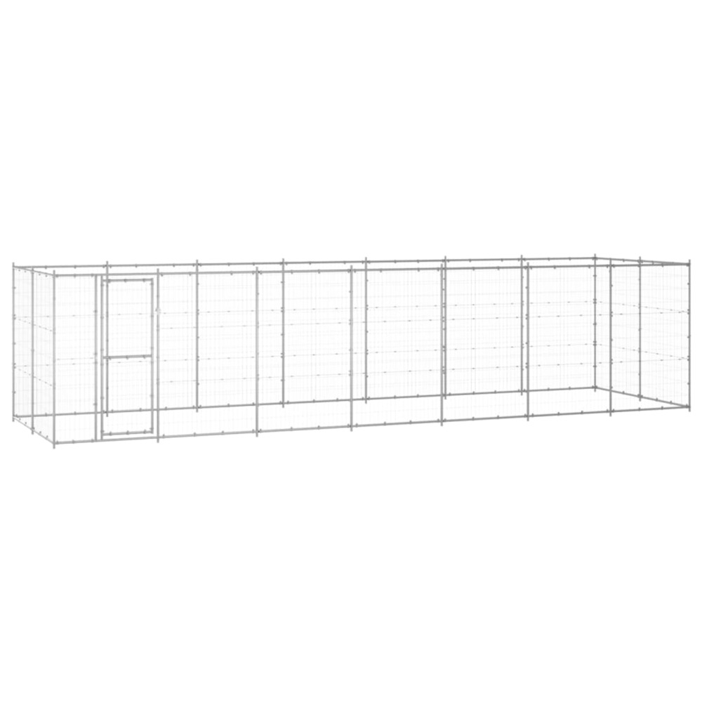 Chenil extérieur acier galvanisé 16,94 m²