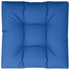 Coussin de palette bleu royal 70x70x12 cm tissu
