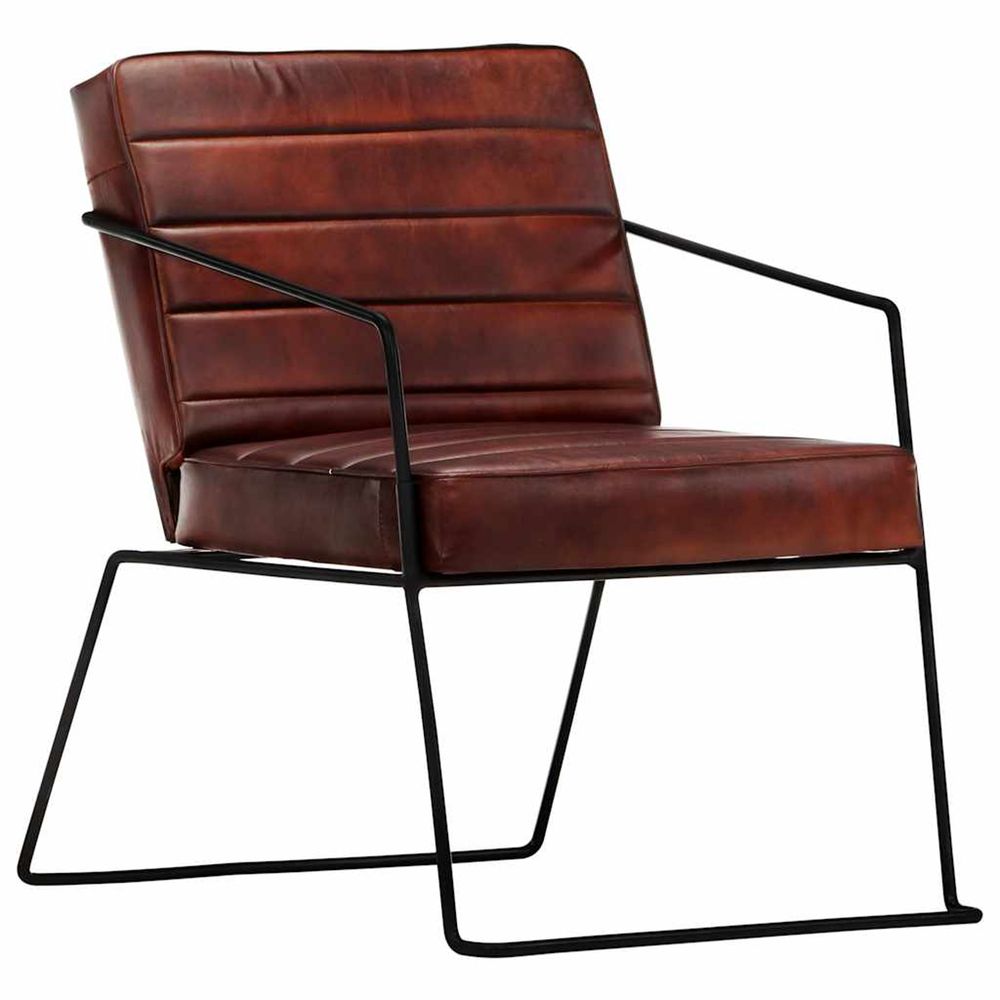 VIDAXL FAUTEUIL MARRON FO 2-(923169)