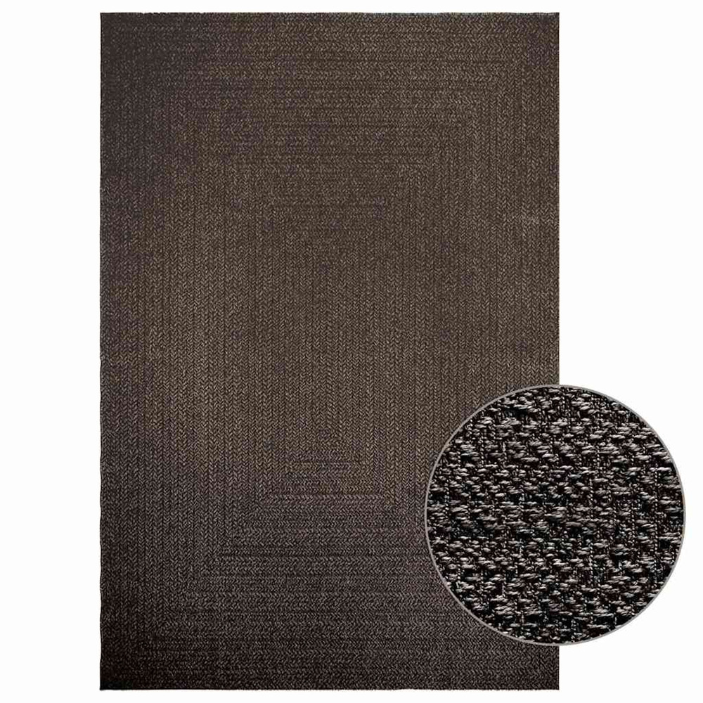 Tapis zizur 200x290 cm aspect de jute intérieur extérieur