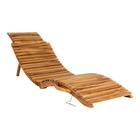 Chaise longue en bois de  teck arrieta