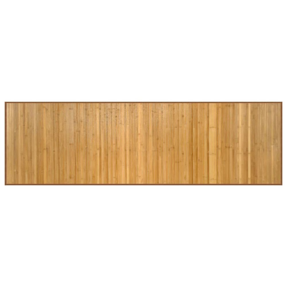 Tapis rectangulaire naturel 60x200 cm bambou