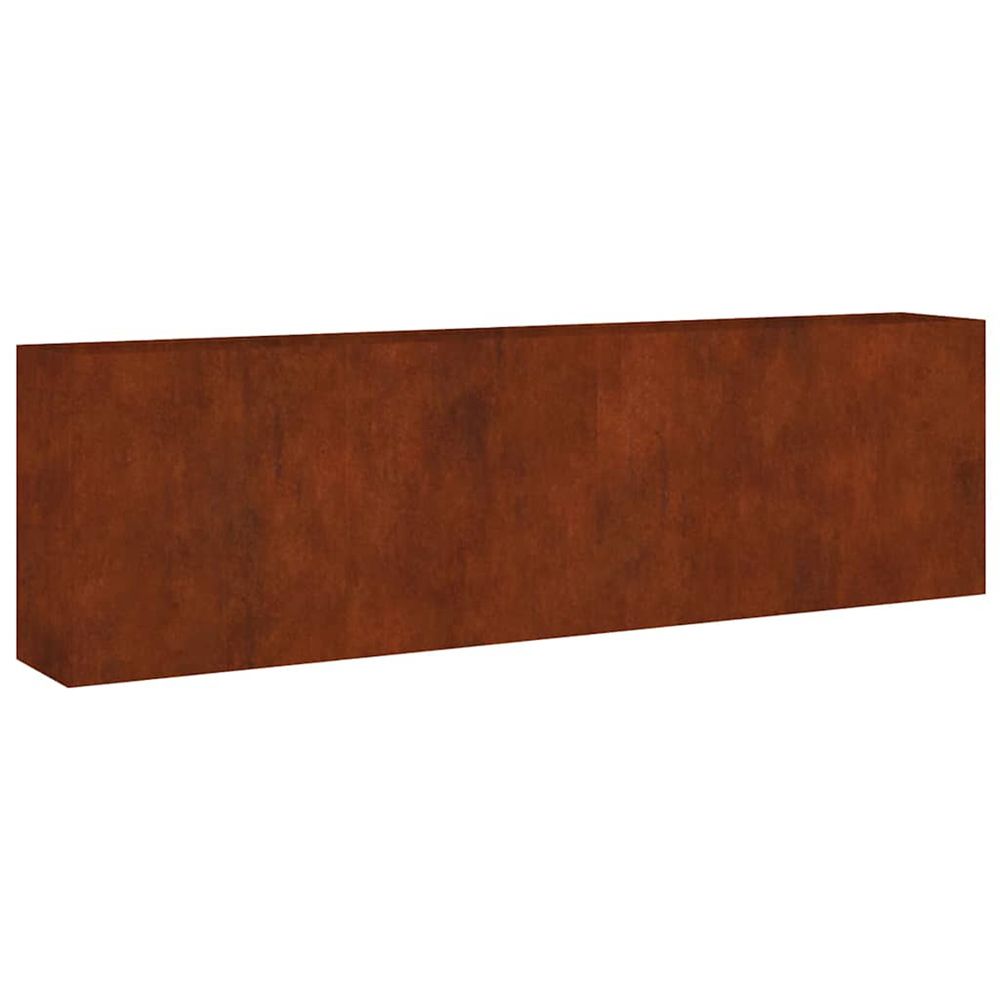 Lit surélevé de jardin 280x40x80 cm acier corten