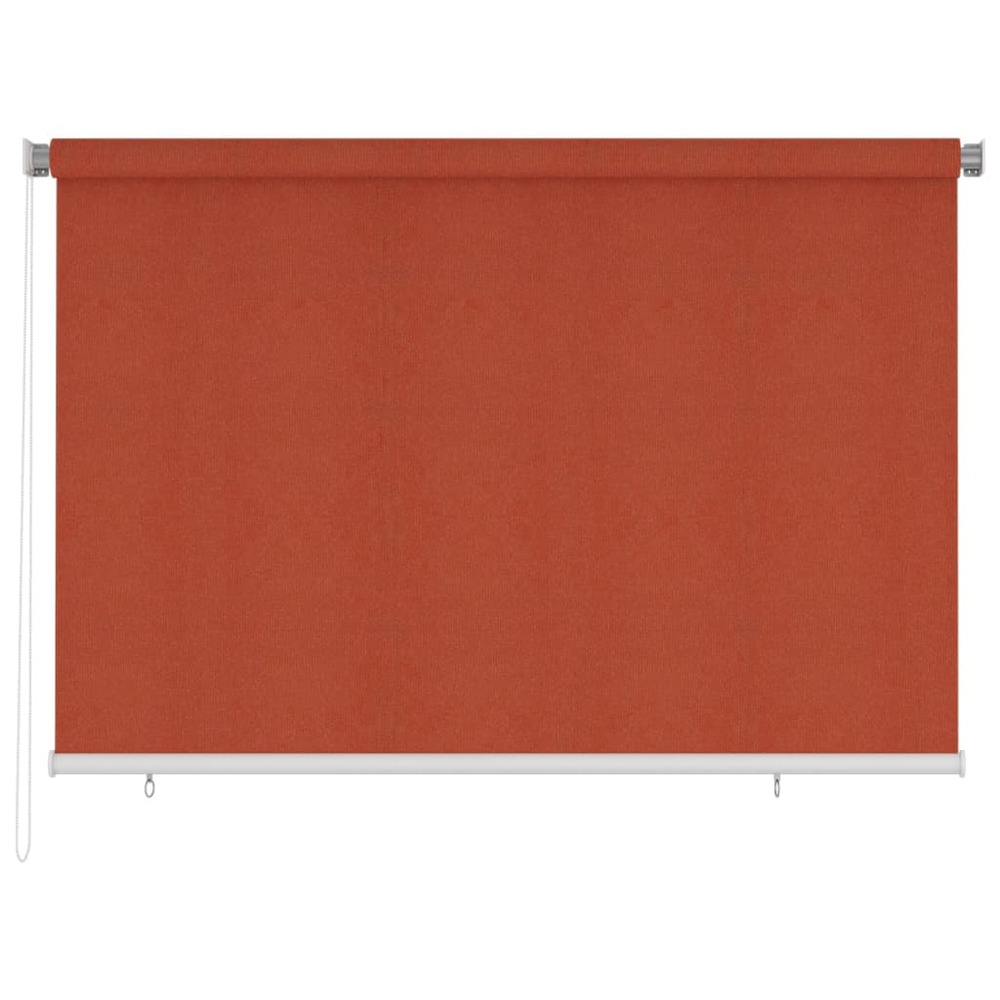 Store roulant d'extérieur 220x140 cm terre cuite pehd