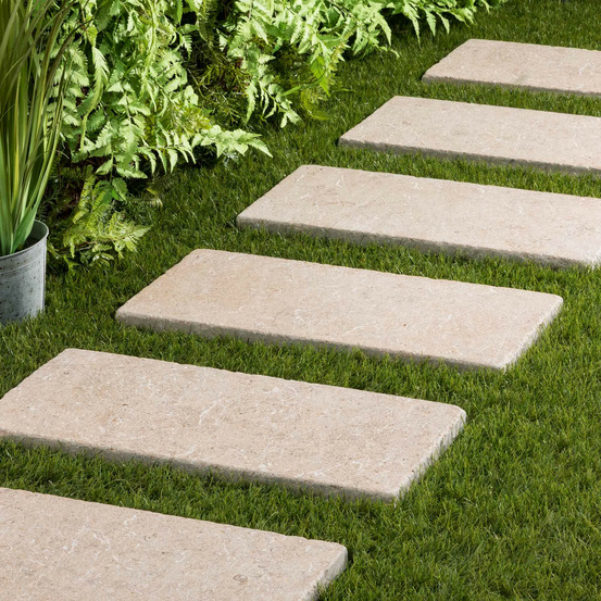 Pas japonais rectangle pierre d'egypte bronze 60x30x3 cm (à l'unité) - ro'ma nature