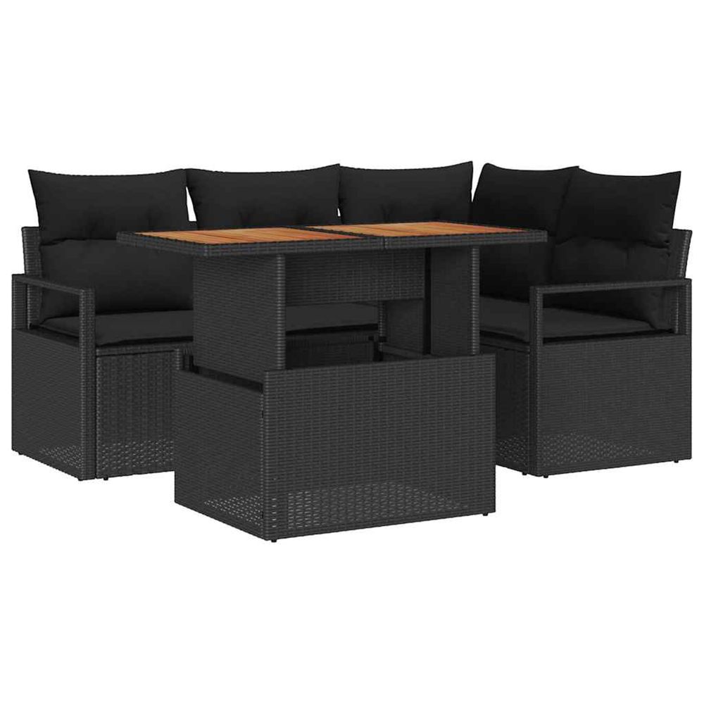 Ensemble de canapé de jardin 5 pc 4-nombre de places