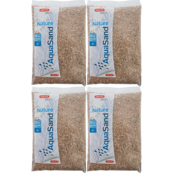 Sol décoratif naturel aquasand nat rivière 1kg (lot de 4)