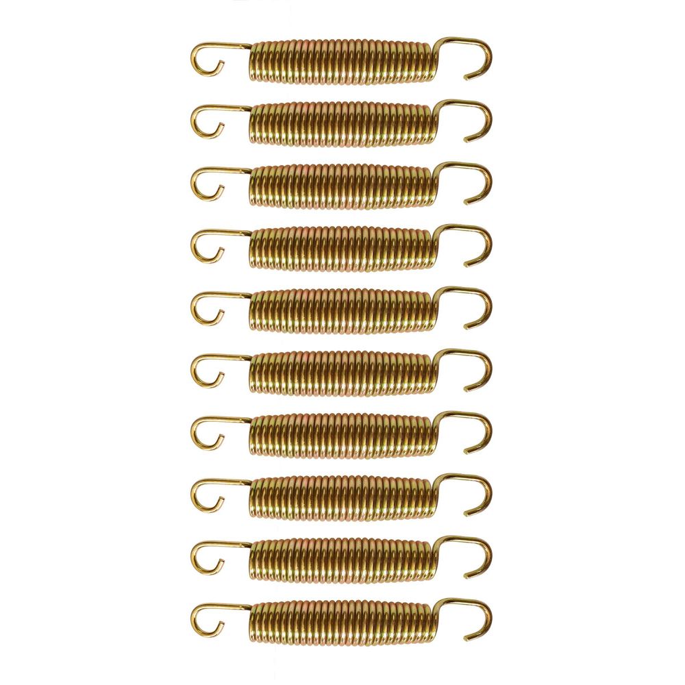 Kangui lot de 10 ressorts gold 140 mm pour trampoline de jardin