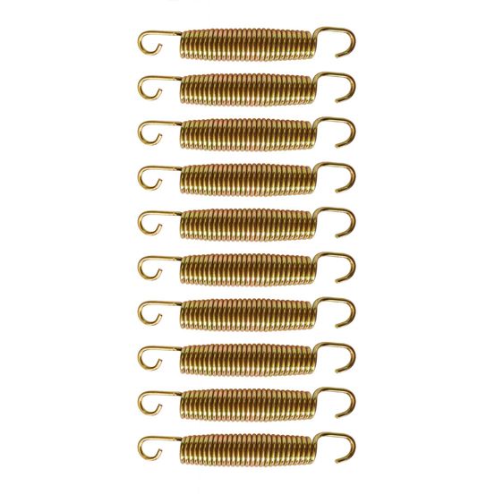 Kangui lot de 10 ressorts gold 140 mm pour trampoline de jardin
