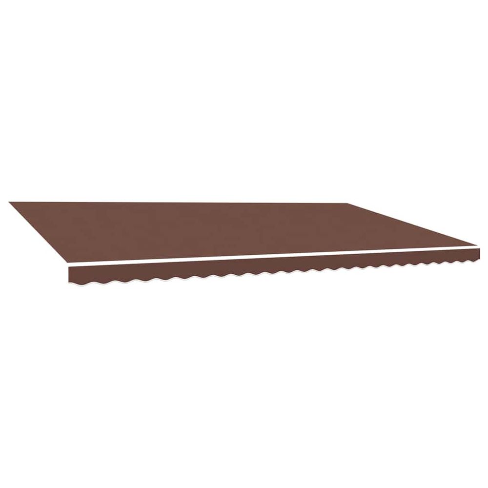 Tissu de remplacement pour auvent marron 600x300 cm polyester