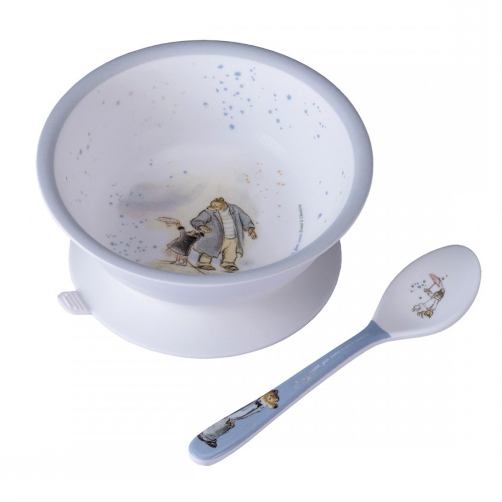 Bol ventouse avec cuillère ernest et célestine