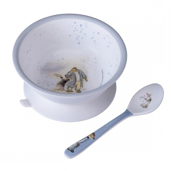 Bol ventouse avec cuillère ernest et célestine