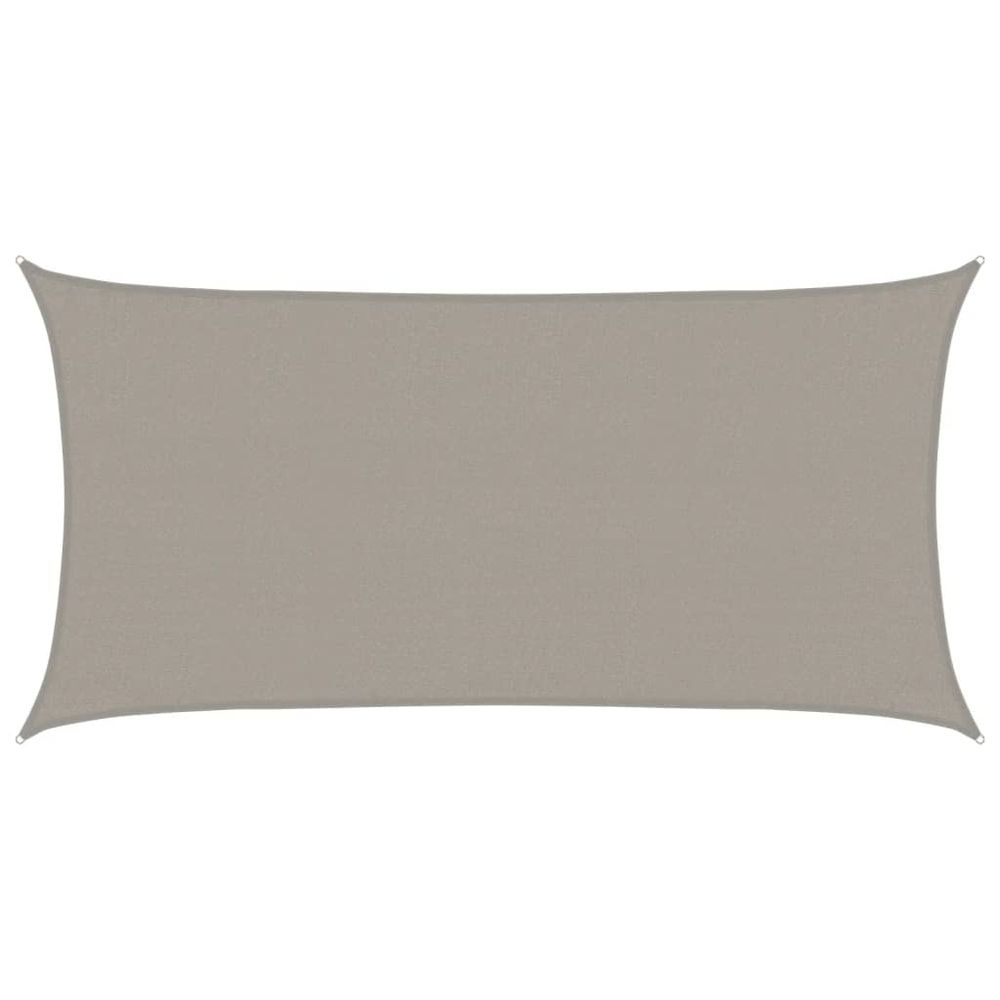 Voile d'ombrage 160 g/m² rectangulaire gris clair 3x6 m pehd