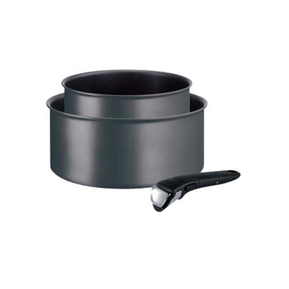 Lot de 2 casseroles 16/20cm anti-adhésives noir - l6859202